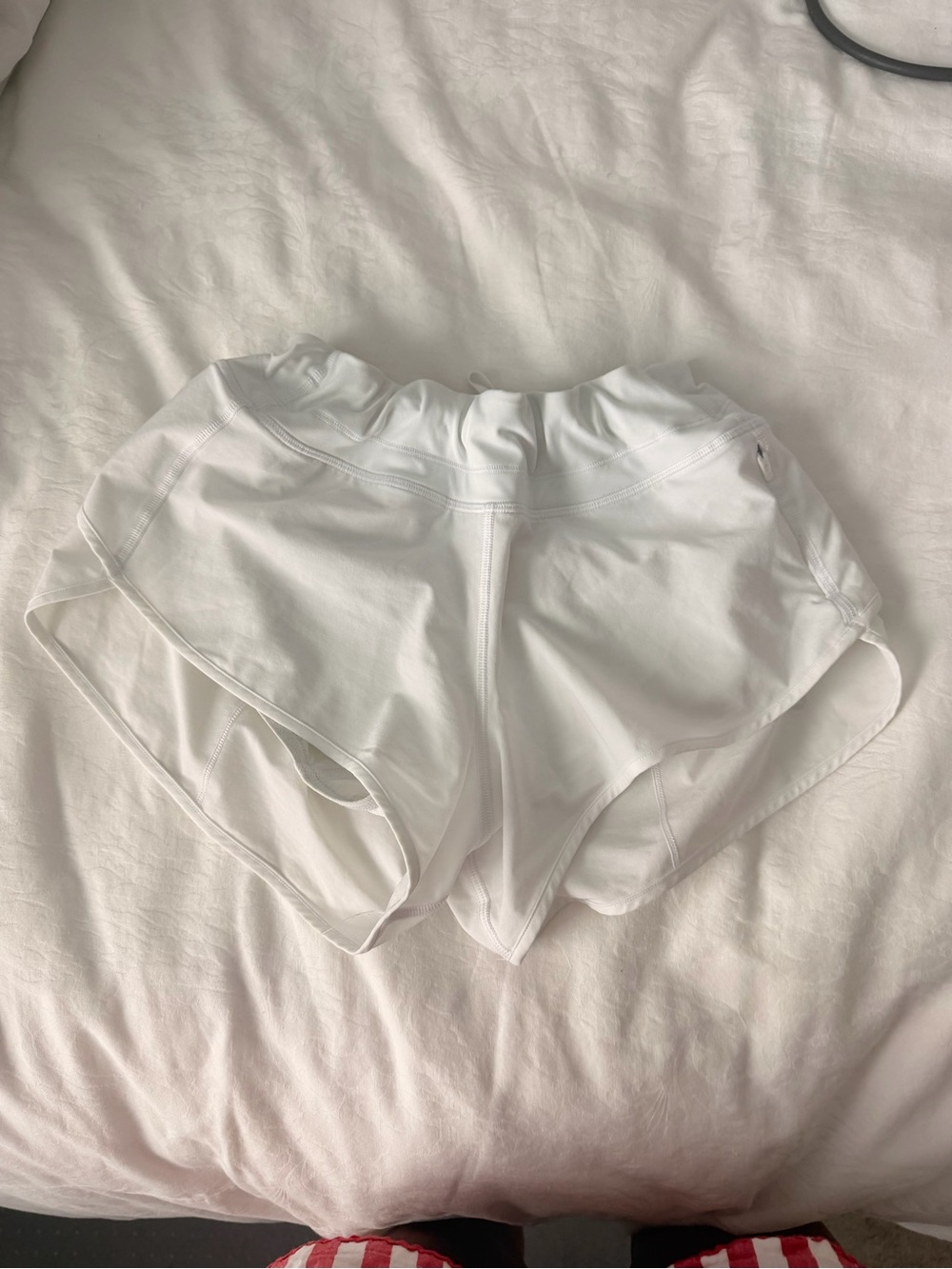 Amazon White Women's Athletic Running Shorts